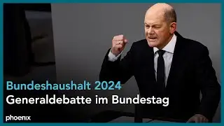 Haushalt 2024: u. a. Generaldebatte im Bundestag