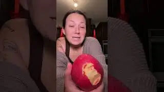 I fear I&rsquo;ve lost the plot because why am I reviewing an apple rn 😭😭😂 #premiumfruit #funny