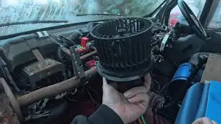 Ford Transit Mk 6 heater fan fix detailing dashboard electrical component replacement extraction