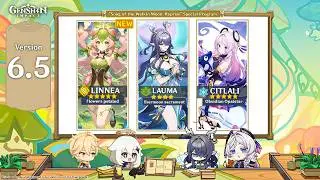 JUST IN! 6.5 BANNERS ARE HERE! + LINNEA KIT INFO! DONT MISS - Genshin Impact