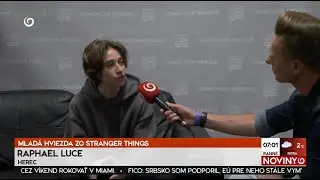 Raphael Luce (young Henry Creel) rozhovor | Stranger Things | TV JOJ