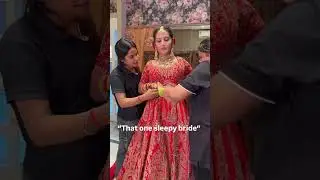 that one sleepy bride 🤣 #bride #masti #youtubeshorts #shorts