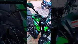 HULK WRAP on Dominar 400 💚🔥 | Cage Guard + Saddle Stay |#Dominar400 #HulkWrap #CustomBikeWrap