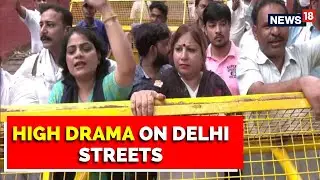 Congress Workers Launch Agitation, High Drama On Delhi Streets, Cops-Protesters Clash | English News