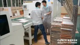 UV roller coating/painting on glass