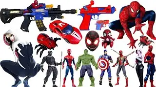 Spider-man pop toy series Unbox,Marvel hero toy figures,pop action dolls,Spider-Man pop toy guns