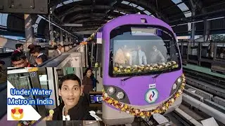First Under Water Metro In India! Kolkata East West Metro.Full Journey Compilation.