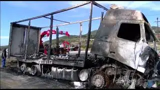 Eleven die in head-on collision on Greek motorway.