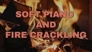 8 Hours Piano & Fireplace for Deep Sleep (No Sudden Sounds)