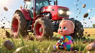 Boom Boom Farm Tractor 🚜🎵 | Fun Kids Song | Playful Nursery Rhyme