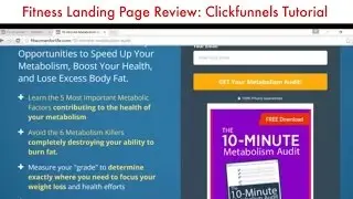Fitness Landing Page Review and Tutorial Using Clickfunnels