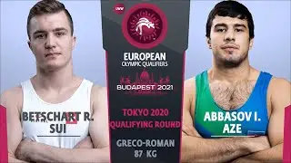1/2 GR - 87 kg: R. BETSCHART (SUI) v. I. ABBASOV (AZE)