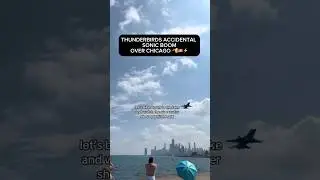Thunderbirds Sonic Boom In Chicago 🫡🤯⚡️Air Force Thunderbirds Chicago Air and Water Show!