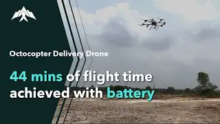 44 mins of flight time by the Octocopter delivery drone | Alphaswift