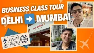 Delhi to Mumbai ✈️ Air India Business Class | Luxury Lounge & Flight Tour | Vlog