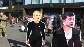 Activists mock 'pro-Russian' candidates in Ukraine elections