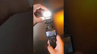 Light up your dark shots using Osmo Pocket 3! #shorts #jjc #miniledlight