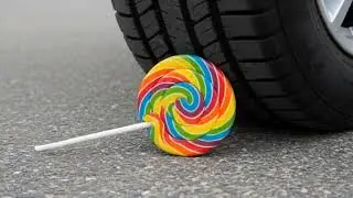 Ultra Realistic ASMR &mdash; Car Tire Crushing Hard Coconut | Slow Heavy Crunch Sounds 🍈🚗💥