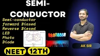 Semiconductor Class 12 | pn junction diode | Forward Bias And Reverse Bias | Light Emitting Diode