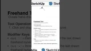 ✏️ Cara Pakai Freehand Tool di SketchUp | Tips Cepat Pemula