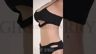 GIRLMERRY Sexy pure color padded hollow tankini set Wholesale BA015716