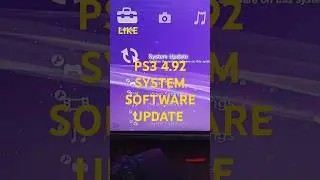 PS3 2025 System Software Update 4.92 - Sony #ps3 #gaming #playstation