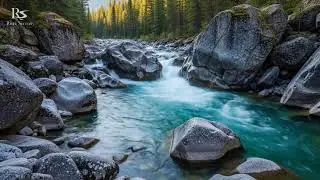 Remote Valley River Ambience for Sleep | Smooth Continuous Water Flow Soundscape