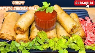 Potato Chicken Roll|Easy Cripsy Potato Rolls|Chicken Potato Roll|Easy Potato Snacks Recipe|Must Try