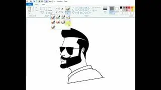 Ms Paint drawing tutorial step by step for beginners #paint #art #drawingsoftware