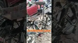 Bike accident chassis band #automobile #experiment #repair