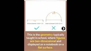 The shortest distance between two object is not a straight line #trending #education #line #shorts