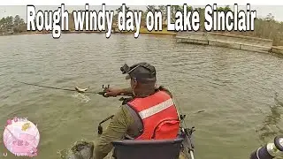 Rough windy day on Lake Sinclair