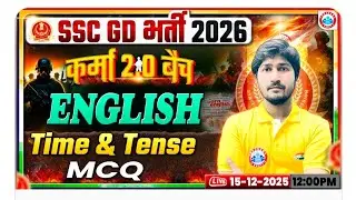 English By Vipin Sir | Time & Tense  MCQ #1