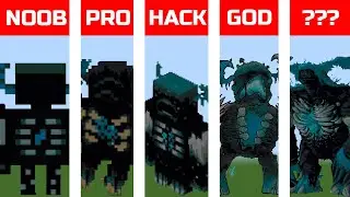 NOOB VS HACKER VS PRO VS GOD VS ??? Minecraft Pixel Art Warden