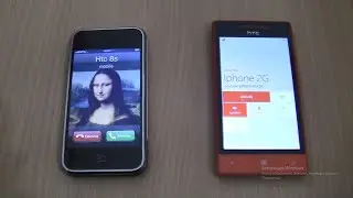 Incoming+Outgoing call at the Same Time Iphone 2G+htc 8s red