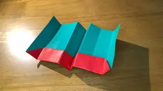 [종이접기] (창작) 스퀘어-엑스(Square-X) 종이비행기를 접어 보았습니다.