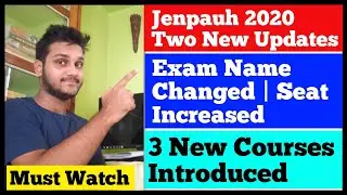 jenpauh 2020 two new updates |jenpas-ug 2020 |New Courses Introduced In jenpauh 2020 ??|jenpauh 2020