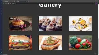 Create and Style Foods Gallery | Food Website Using HTML/CSS/JS