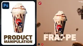 Product manipulation in Photoshop | coffee product advertising poster design | photoshop tutorial