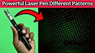 Laser Light 🤯 | Powerful Green Laser Review | Different Patterns Laser Light