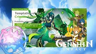 Nefer Banner Wishing 200 Fate - Genshin Impact