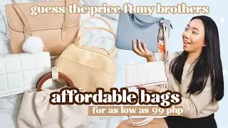 Shopee & Lazada Haul! Affordable Bags Edition | The Price is Right Parody ft My Brothers | itsMaeLam