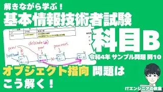 オブジェクト指向問題はこう解く！/【解きながら学ぶ！基本情報技術者試験 科目B 】令和４年度 サンプル問題 問１０