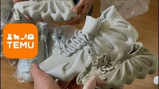 Temu haul Yeezy 450 earth tone colorways.