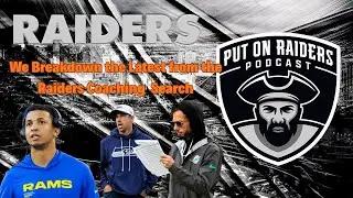 Put On Raiders Podcast New Names appear in the #Raiders coaching Search.  #raidernation #nfldraft