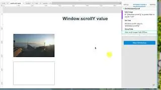 Axure RP 9, week 9.5, scrolling effects based on conditional logic
