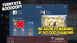 INI AKUN PEMENANG JACKPOT 50.000 DIAMOND DI EVENT DOUBLE 11 MEGA DRAW TERNYATA BOT? - MOBILE LEGENDS