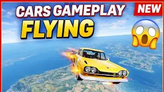 Cars Gameplay Flying 🚗✈️ | Flying Car Game | Amazing Car Stunts Gameplay