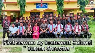 Just a Memories 😇💗 First sermon by lieutenant Colonel &ldquo; Suman Shrestha &rdquo; #nepalarmy #nccnepal