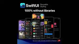 SwiftUI reusable styling 100% without libraries